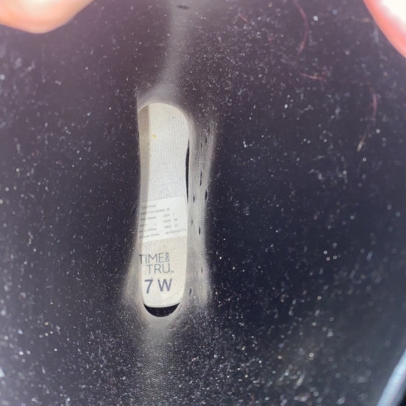 New Time & Tru rubber boots, size 7 wide black - Picture 3 of 3